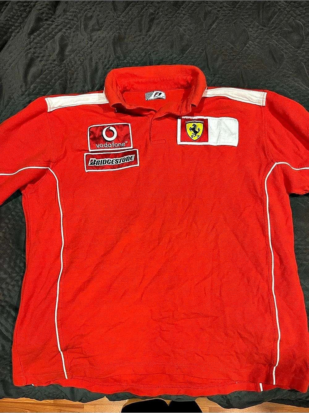 Ferrari Formula 1 Team Vodafone Bridgestone Polo Shirt F1 Vodafone Bridgestone